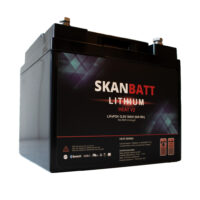 SKANBATT V2 Lithium HEAT Batteri 12V 50Ah 50A BMS OCH BLÅTAND