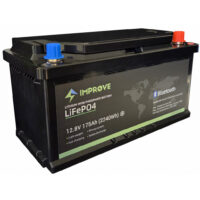 IMPROVE Lithium Batteri 12V 175Ah (LiFePO4) BMS 150A - HEAT - Bluetooth