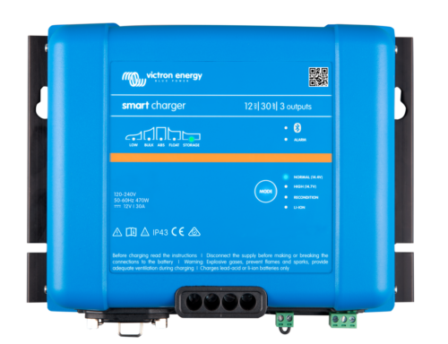 Victron Phoenix Smart IP43 Charger 12/30 (3) – 12V/30A, 3 utgångar, Bluetooth